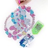 Oval with Rabbit & Bear DIY Diamond Painting Kits PW-WG9D52E-01-3