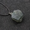 Natural Indian Agate Raw Rough Nuggets Pendant Necklace FS-WG50F2C-12-1