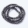 Electroplate Transparent Glass Beads Strands LS-EGLA-A034-T8mm-UA08-2