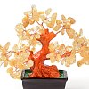 Natural Yellow Quartz Chips Money Tree Bonsai Display Decorations DJEW-B007-08C-2