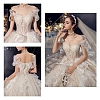 Polyester & Plastic Boning Sewing Wedding Dress Fabric OCOR-WH0052-26E-7