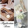 100Pcs Flat Round Gold Stamping Word Happy Birthday Hanging Gift Tags DIY-SP0003-87A-5