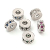 Rack Plating Brass Micro Pave Cubic Zirconia Spacer Beads KK-F089-39B-P-1