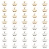 ARRICRAFT 40Pcs 2 Colors Crown Alloy Rhinestone Pendant ALRI-AR0001-01-1