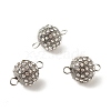 Alloy Crystal Rhinestone Connector Charms PALLOY-JF01356-1