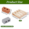 Olycraft 2 Colors Polymer Clay Mini Wall Bricks AJEW-OC0005-03A-2