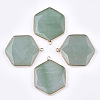 Natural Green Aventurine Pendants G-T112-19B-1