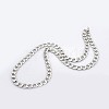 Trendy Unisex 304 Stainless Steel Curb Chain Twisted Chain Necklaces STAS-E063-04-2