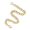 Brass Cable Chain Bracelets BJEW-H537-11G-2