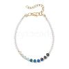 Dyed Natural Malaysia Jade & Glass Beaded Bracelets for Women BJEW-JB13076-02-2