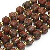 Natural Red Sesame Jasper Beads Strands G-I376-D30-01-1