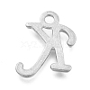 Alloy Letter Pendants PALLOY-J718-01C-K-2