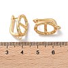 Brass Hoop Earrings Findings KK-B105-04G-3