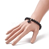 Natural Obsidian Beaded Bracelets BJEW-JB09039-03-4