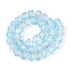Handmade Foil Lampwork Beads Strands FOIL-T008-02D-1