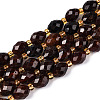 Natural Orange Garnet Beads Strands G-N342-35-8x6-05-2