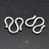 925 Sterling Silver S-Hook Clasps STER-F014-04B-1
