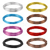  8 Rolls 8 Colors Round Aluminum Wire AW-TA0001-03-8