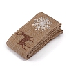 Christmas Burlap Ribbon SRIB-WH0006-15D-1
