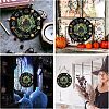 Artsy Woodsy Wheel of the Year Wood Witch Calendar Hanging Wall Decorations HJEW-WH0027-025-7