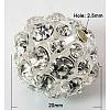 Brass Rhinestone Beads RB-Q165-2-2