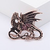 Dragon Rhinestone Pins PW-WG14714-01-1