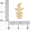 Rack Plating Brass Micro Pave Cubic Zirconia Pendant KK-H509-38G-01-3