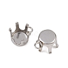 304 Stainless Steel Pendant Rhinestone Claw Charms Settings STAS-B121-01B-P-2