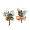 Plastic Artificial Winter Christmas Simulation Pine Picks Decor DIY-P018-H01-2