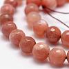 Natural Sunstone Beads Strands G-D856-07-8mm-3