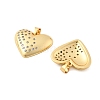 Brass Micro Pave Cubic Zirconia Pendants KK-R229-11G-A-2