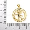 Brass Micro Pave Cubic Zirconia Pendants KK-M319-24G-03-3