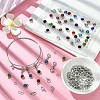 DIY 304 Stainless Steel Expandable Bangle with Charms Making Kit DIY-YW0008-68-4