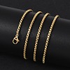 304 Stainless Steel Box Chain Necklaces X-NJEW-P244-01G-4