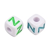 Opaque Acrylic Enamel European Beads AC-ACBA1794-04Z-2