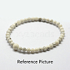 Natural Lava Rock Round Beads Stretch Bracelets BJEW-G550-07-4mm-3