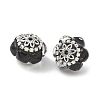 Acrylic Rhinestone Rondelle Beads CLAY-NH0003-02AS-04-2