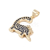 Brass Micro Pave Cubic Zirconia Pendants KK-E111-45E-G-2