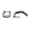 304 Stainless Steel Huggie Hoop Earrings STAS-H156-11A-P-3