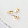 Brass with Cubic Zirconia Peg Bails LS-PW-WG34797-01-1