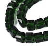 Transparent Glass Beads Strands GLAA-R041-8x8mm-A17-3