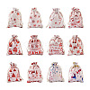 24Pcs 12 Style Christmas Theme Cotton Fabric Cloth Bag ABAG-MB0001-01-9