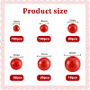 1113Pcs 6 Styles Imitation Pearl Resin Beads Strands RESI-PH0002-29-4