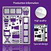 Custom Movie Diary Theme Stainless Steel Cutting Dies Stencils DIY-WH0289-016-3