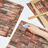 XPE Foam 3D Anticollision Wall Stickers Brick Pattern Stickers DIY-WH0591-086B-3