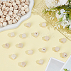 100Pcs Unfinished Wood Faceted Cube Beads WOOD-PA0001-75B-4
