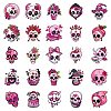 Gothic Pink Skeleton PP Waterproof Stickers PW-WG64FFD-01-3