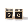 Rack Plating Brass Enamel Beads KK-B060-04G-01Q-2