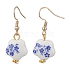 4 Pairs Handmade Printed Porcelain Dangle Earrings EJEW-JE06701-5