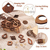 DIY Geometry Drop Earring Making Kit DIY-TA0003-79-11